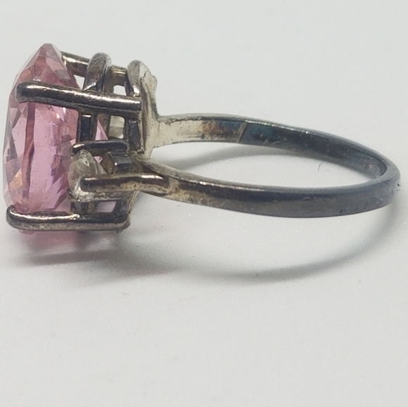 Pink CZ Sterling Ring - Picture 3 of 4